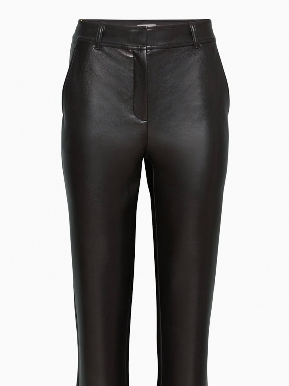 Babaton Command cropped pants. Vegan leather size 8